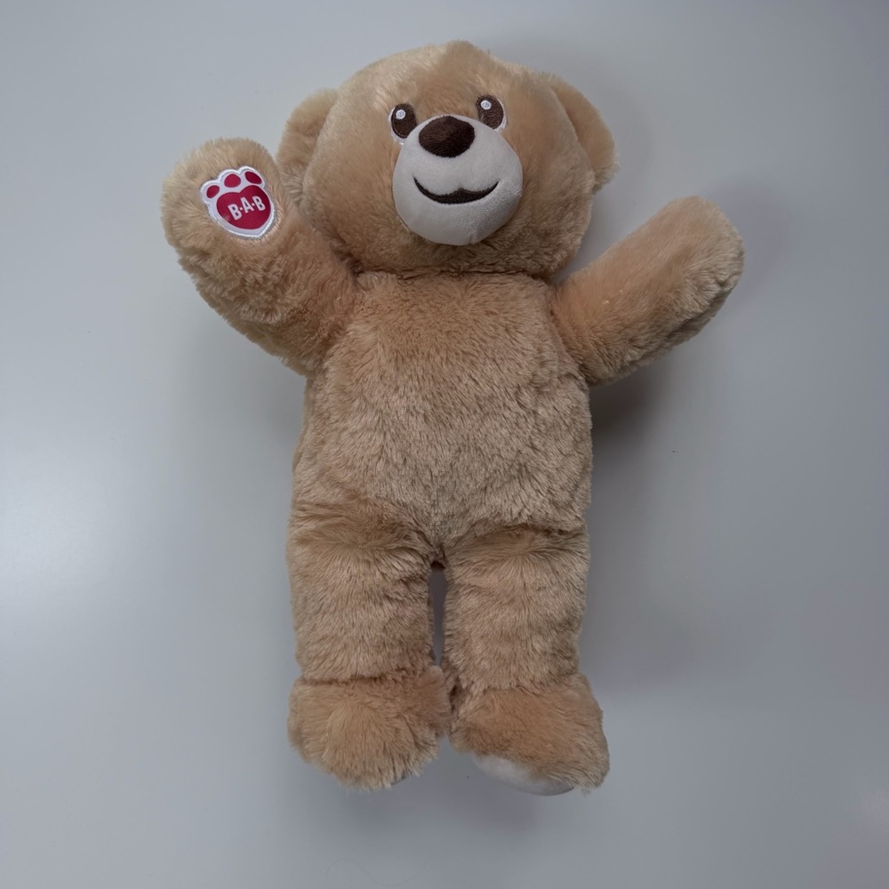 Build-A-Bear Light Brown & Cream Plush Teddy with Paw Patch - Picture 3 of 4